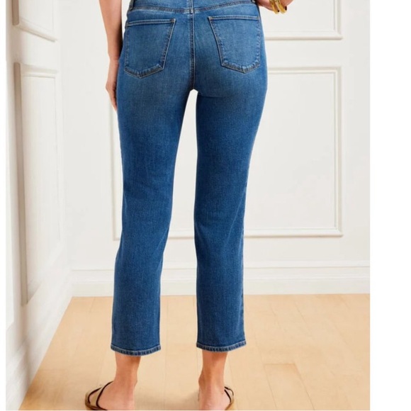 Talbots Flawless Straight Crop Jeans - Picture 2 of 8